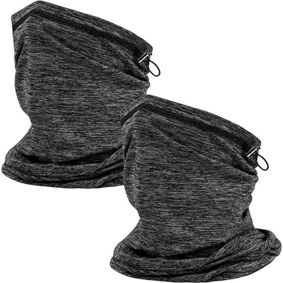 Other - Neck Gaiter - Face Cover Mask for Outdoor Protection, Breathable - 2 Pack Gray